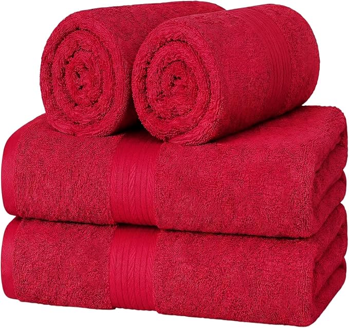 100% Cotton Hand Towels 18x28 Inches, 600 GSM, Soft & Absorbent by AmpleDecor