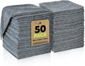 Microfiber Cleaning Cloths Bulk-50 Pack, 12x12 inches by TEAWOO