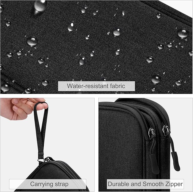 FYY Electronic Organizer, Travel Tech Pouch Bag, Waterproof, Double Layers - Image 4