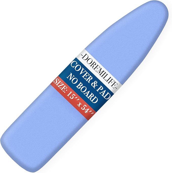 Ironing Board Cover and Pad 15x54 Standard Size, Extra Thick Cotton Iron Board by Unknown