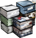 Plastic Storage Bags with Easy-Glide Zipper, Durable Clear Vinyl Zippered by Kikerike