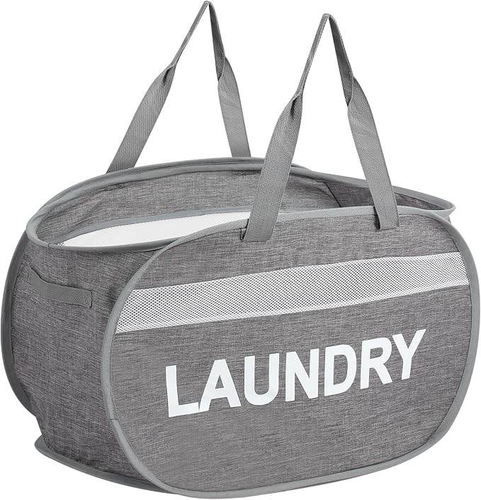 Collapsible Laundry Baskets, Foldable Clothes Hamper by Bemkoo