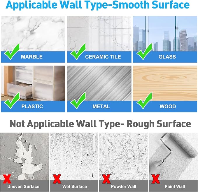 12 Pack Self Adhesive Curtain Rod Holder, No Drill Curtain Rod Brackets - Image 5