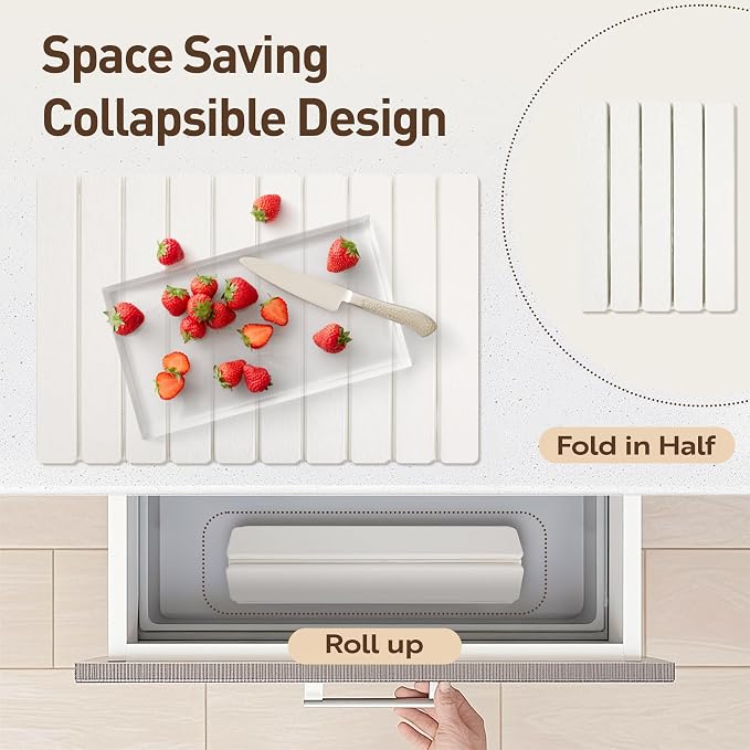 Large Stone Drying Mat for Kitchen Counter 24x16 Inch, Premium Diatomaceous - Image 3
