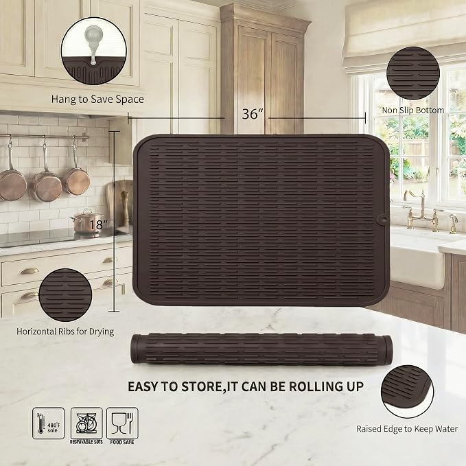 MicoYang Silicone Dish Drying Mat - Image 2