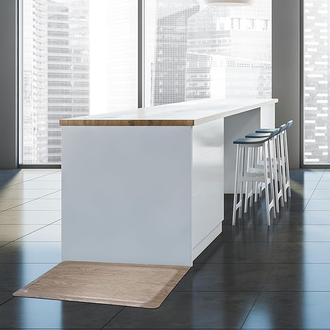 Rhino Mats, Softwoods Anti Fatigue Floor Mat, Commercial Grade Kitchen Mat, Standing Desk Mat, Office, Garage or Anywhere, Standing Comfort. (Driftwood, 2' x 3' x 1/2")