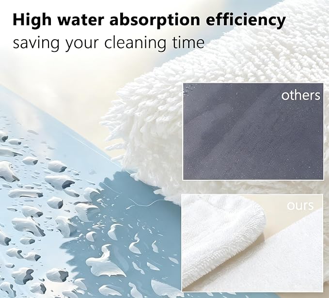 White Dual-Sided Microfiber Bath Towel, 2 Pack 48"x24" Ultra Absorbent Quick - Image 4