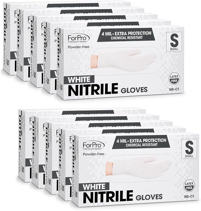 ForPro Disposable Nitrile Gloves, Chemical Resistant, Powder-Free, Latex-Free by ForProProfessionalCollection