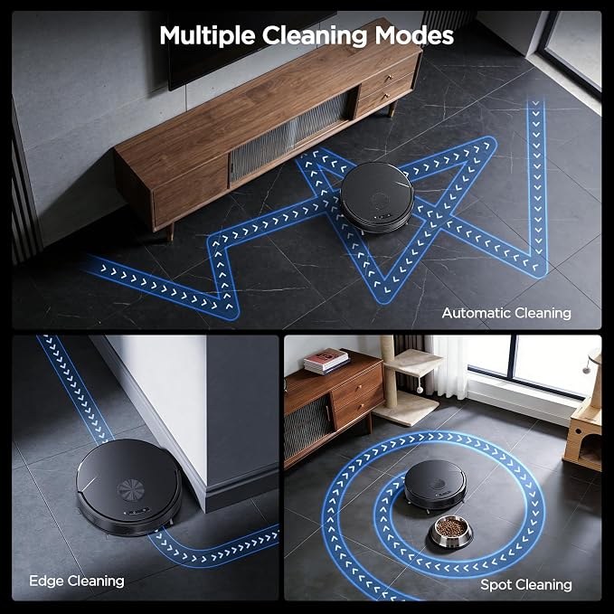 Robot Vacuum and Mop Combo, 8000Pa Strong Suction 2 in 1 Vacuum Robot - Image 7
