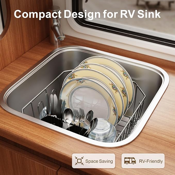 GSlife Small in Sink Dish Drying Rack - Image 7