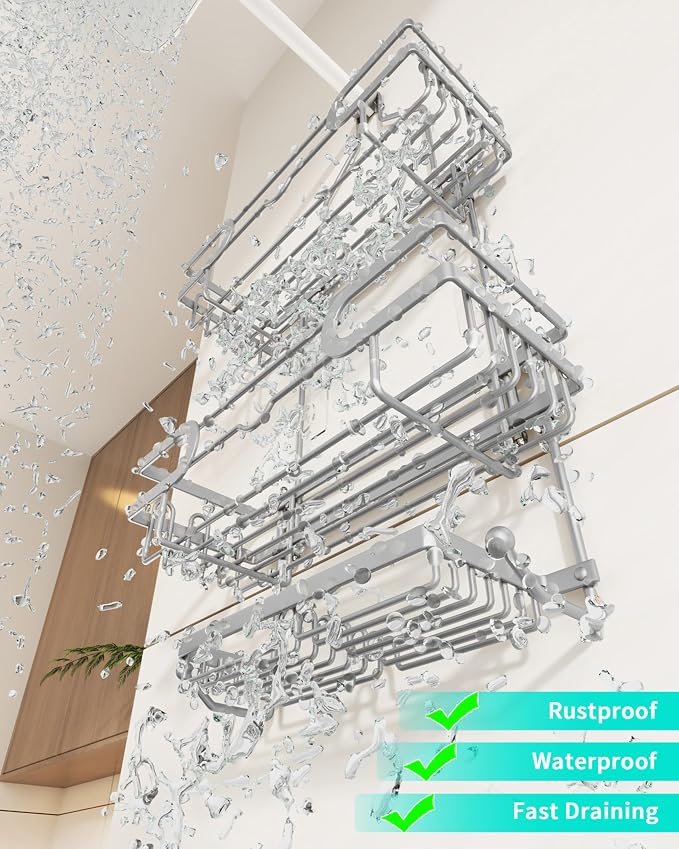 HapiRm Bathroom Hanging Shower Caddy - Image 6