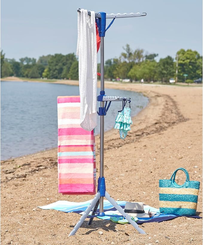 Household Essentials 5012-1 Portable 2-Tier Clothes Drying Rack Tri-pod | Dry - Image 8