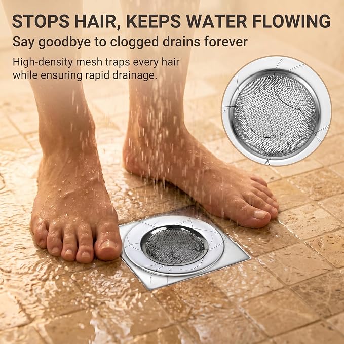 Seatery 2PCS 1.50" Bathtub Hair Catcher, Bathroom Sink Strainers, Tub Drain - Image 6