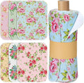 Reusable Kitchen Cloths Cotton Towel, 36 Pack, Countryside Flowers by Noveread