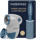 Farberware Fabric Shaver & Lint Roller Set, Portable | Sticky sheets lift pet by BestBrands
