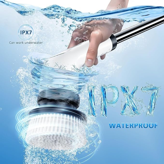 PUNOMO Electric Spin Scrubber for Bathroom & Shower, Power Cleaning Brush - Image 8