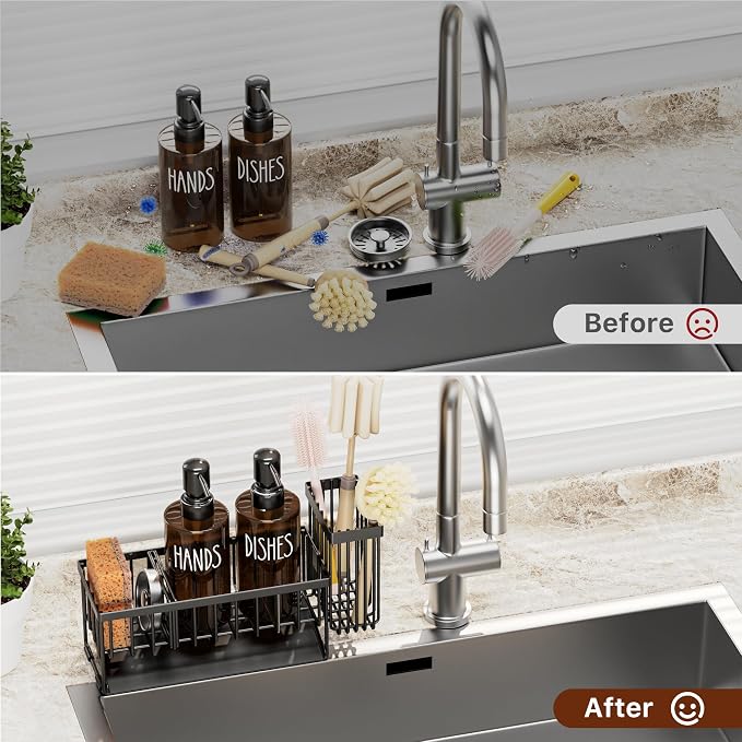 MASADI Kitchen Dish Soap Dispenser Set - Image 3