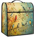 Kitchen Aid Mixer Cover Color Birds Leaves Animal Stand Mixer Cover Compatible with 6-8 Quarts Stand Mixers, Dust Covers with Zipper Pocket Foldable Washable Kitchen Aid Organizer Bag