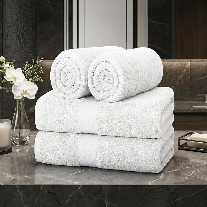 100% Cotton Hand Towels 18x28 Inches, 600 GSM, Soft & Absorbent - Image 2