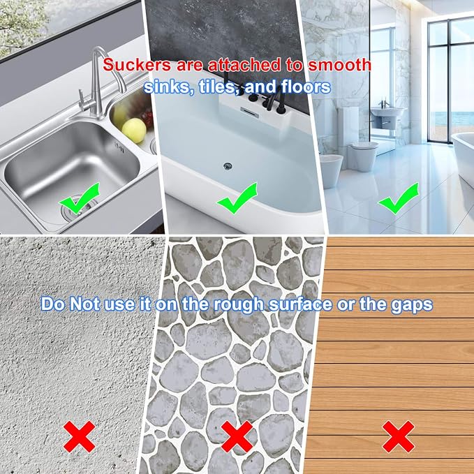Drain Hair Catcher 2 Packs, Shower/Bathtub Drain Cover, Silicone Hair Catcher - Image 7
