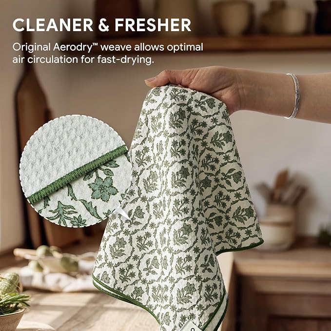 RECYCO Waffle Kitchen Towel Set of 2 - Image 5