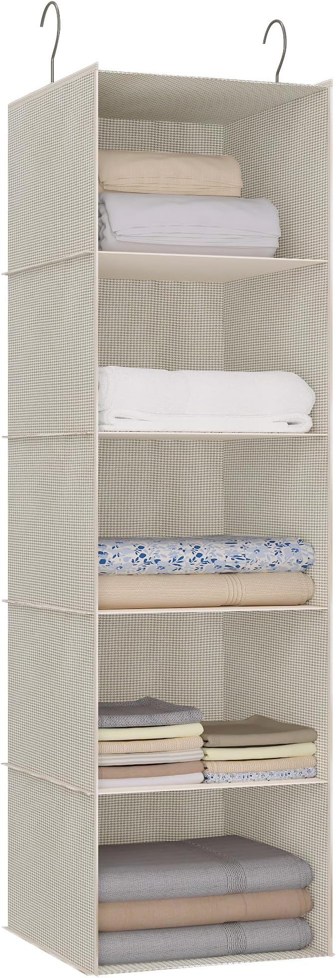 Hanging Closet Organizer 5-Tier, Oxford Wardrobe Storage, shoes & accessories; by DonYeco
