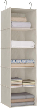 Hanging Closet Organizer 5-Tier, Oxford Wardrobe Storage, shoes & accessories; by DonYeco