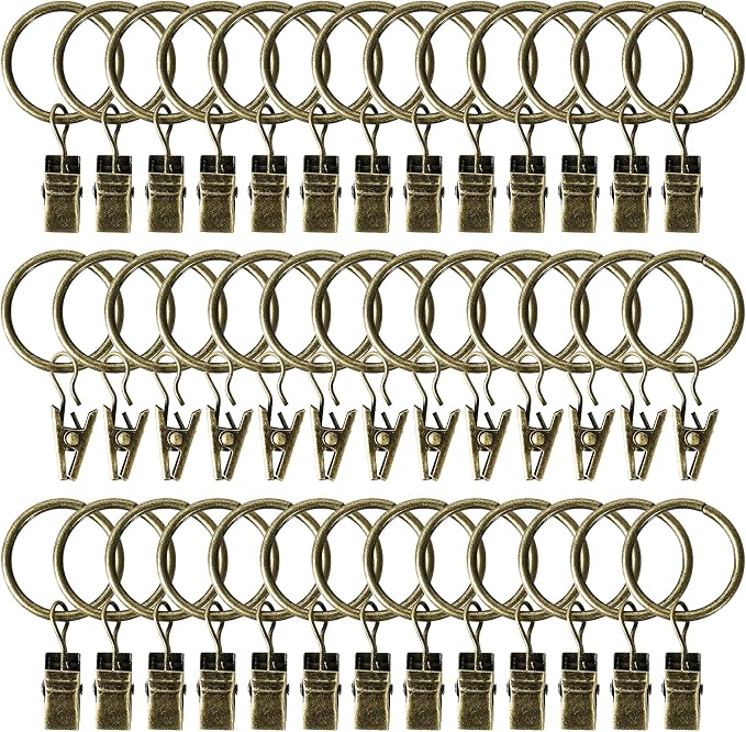 Lansian 100 Pack Curtain Rings by Lansian