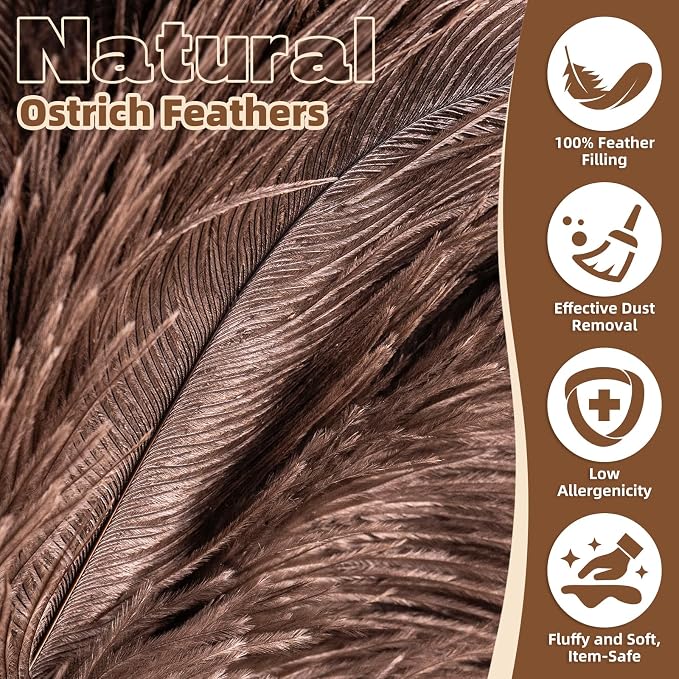 2 Pack Ostrich Feather Dusters for Cleaning - Image 4