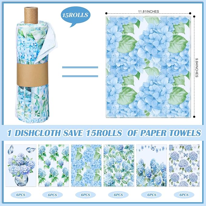 Reusable Kitchen Cloths Cotton Towel, 36 Pack - Image 2