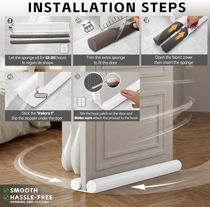 MAXTID Under Door Draft Blocker 36", Seal Strip, Noise Cancelling | Door Sealers - Image 7