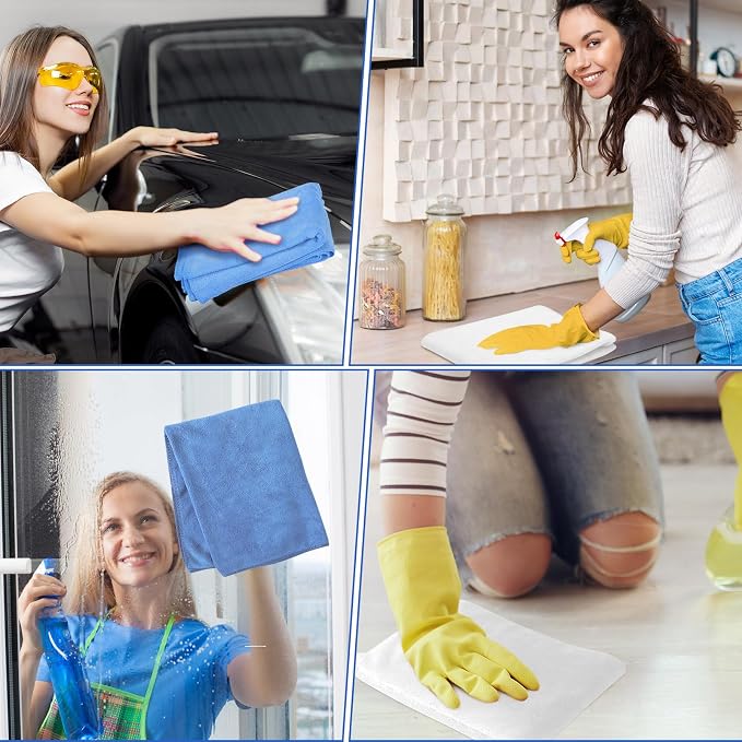 SmoothNovelty 10 Pcs Extra Large Microfiber Cloth 30" x 20" Large Floor - Image 4