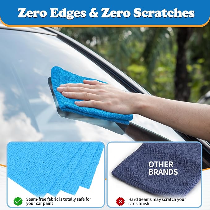 Shop Towels, Microfiber Cleaning Cloth Bulk, Microfiber Towels - Image 4