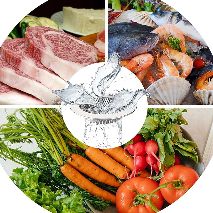 MR.SIGA Kitchen Sink Strainer, Stainless Steel Sink Drain Strainer, 3 Pack - Image 6
