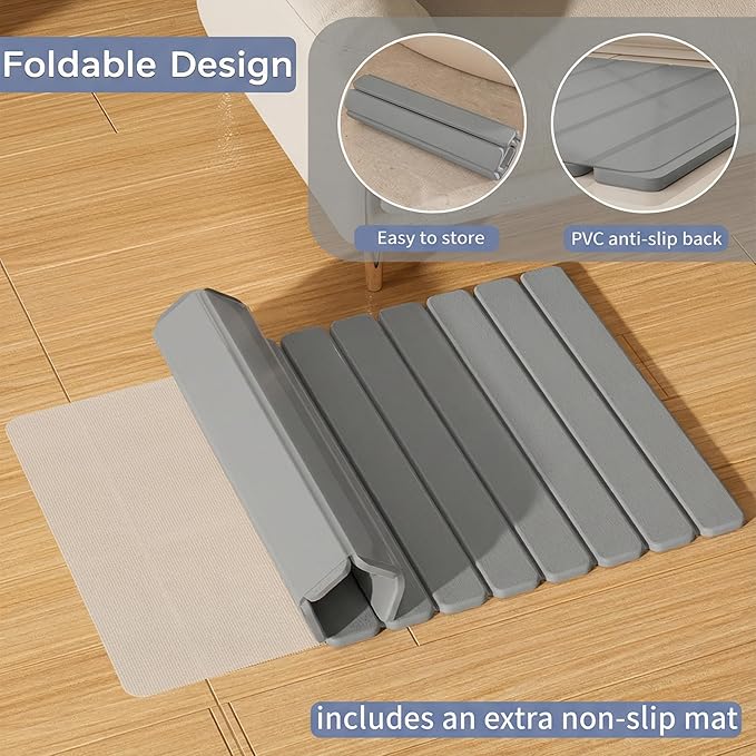 Large Stone Bath Mat 31.5 x 19.7in, Diatomaceous Earth Mat - Image 5