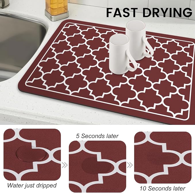 Dish Drying Mat Absorbent Dish Drying Mats - Image 3