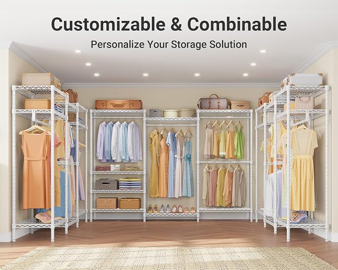 VIPEK V5 Plus Heavy Duty Clothes Rack, Large Modular Closet System, 4 x 29.1 in - Image 5