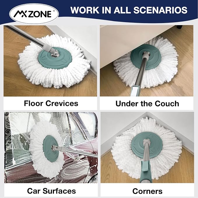 Round Spin Mop Replacement Heads - Image 5