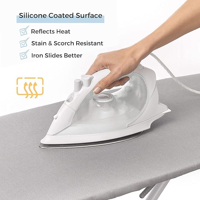 SAVUK Ironing Board Cover and Pad Standard Size Silicone Coated 4 Layers 15x54 - Image 6