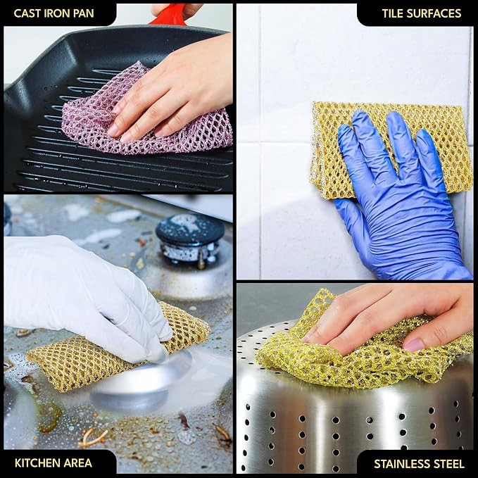 Non-Scratch Dish Scrubbers — Outlasts 7+ Sponges, Stays Odor-Free | Replace - Image 4