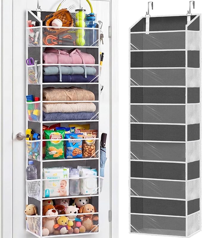 Over Door Organizer with 6 Large Pockets | 6 Transparent Front Pockets & 12 by Ofiray-home