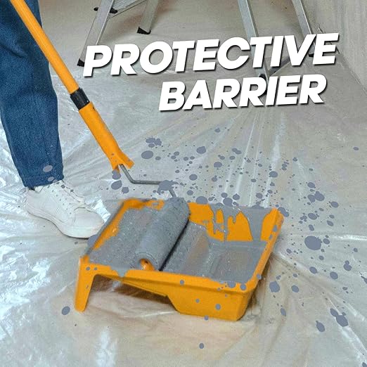 Painter's Plastic Film, High Density Painters Plastic Sheeting Roll in Box - Image 4