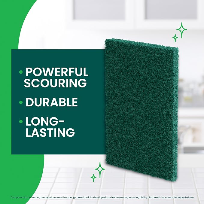 Scotch-Brite Heavy Duty Scouring Pad, 8 Pack | Dish Scrubber - Image 3