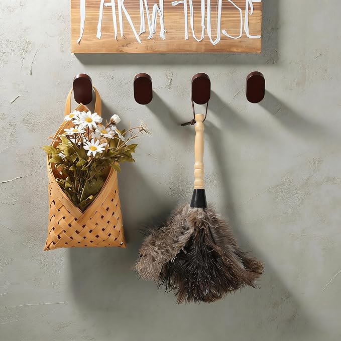 Screw-In Foot Shape Wall Hooks—Solid Beech Wood, PU Water-Resistant Coating | 4 - Image 2