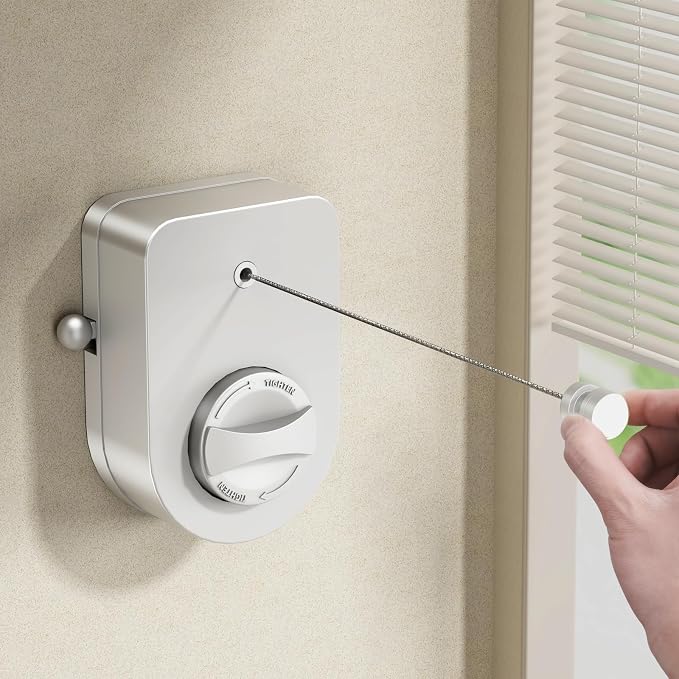 MUSTORN Retractable Clothesline Indoor, Non-Sagging Outdoor Clothes Line by MUSTORN
