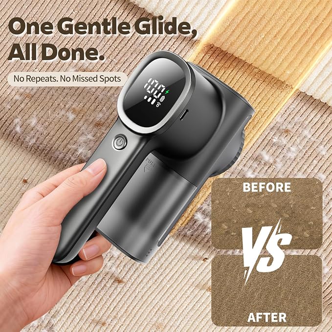 Rechargeable Fabric Shaver & Lint Remover, Electric Sweater Defuzzer - Image 3