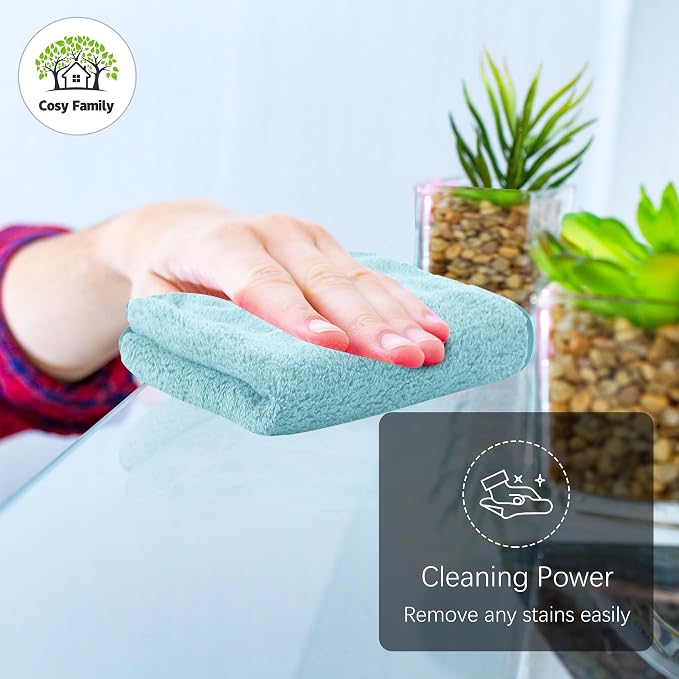 Cosy Family 24 Pack Soft Washcloths Set - Image 2