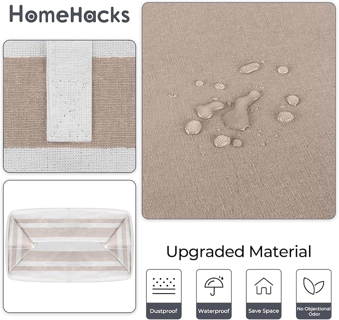 HomeHacks 2 Pack Large Laundry Baskets, Laundry Hampers Bags | Waterproof - Image 5