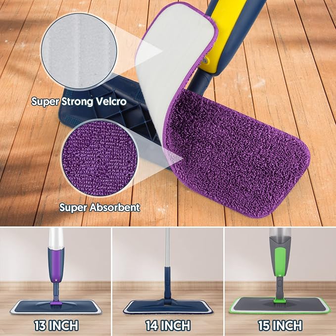 Washable Reusable Mop Pads for Swiffer PowerMop: Wet Mops Refills 7 Pack - Image 4