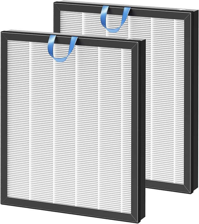 Vital 200S Replacement Filter Compatible with LEVOIT Vital 200S and Vital 200S-P Air Purifi-ers, 3-IN-1 HEPA Air Filter and Activated Carbon Filter, for Vital 200S-RF, LRF-V201-WUS, White (2 Pack)
